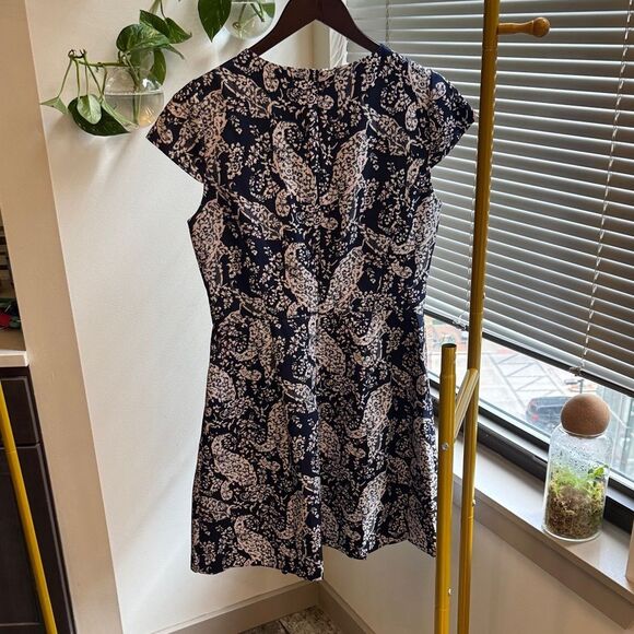 Vince Camuto Navy Floral Dress - Picture 3 of 7
